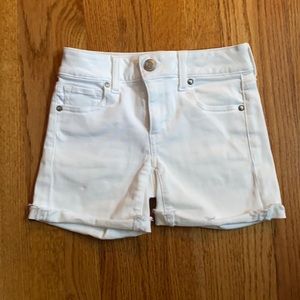American eagle white jean shorts
